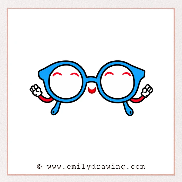 Preview of Cartoon Sunglasses drawing